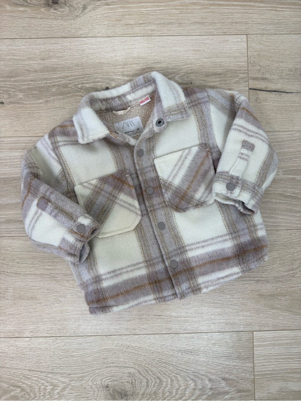 Zara Plaid Shacket Jacket